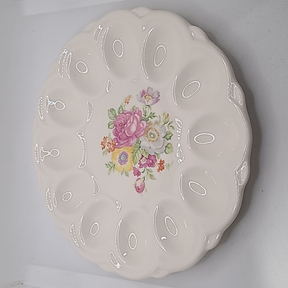 Vintage Deviled Egg Platter by ER American Artware